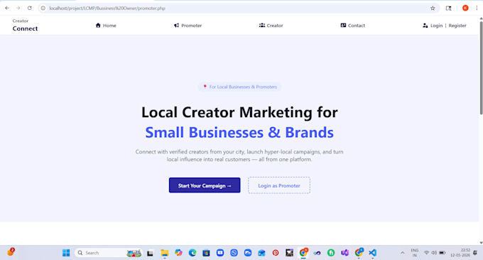 design a responsive influencer marketing website