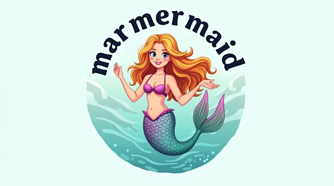 design a professional mermaid mascot logo