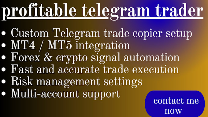 build a profitable telegram trade copier