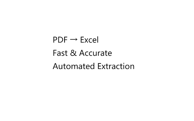 extract tables from PDF to excel automatically
