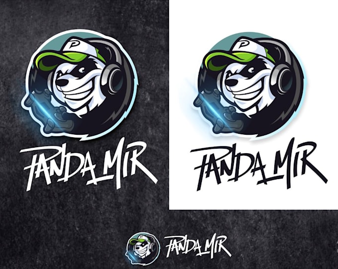 design high quality mascot panda logo