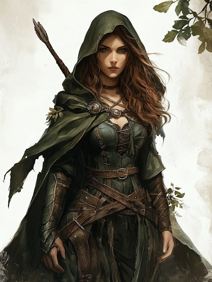 fantasy dnd character illustration