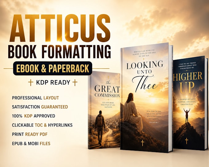 do atticus book formatting kindle paperback format ebook formatting amazon KDP