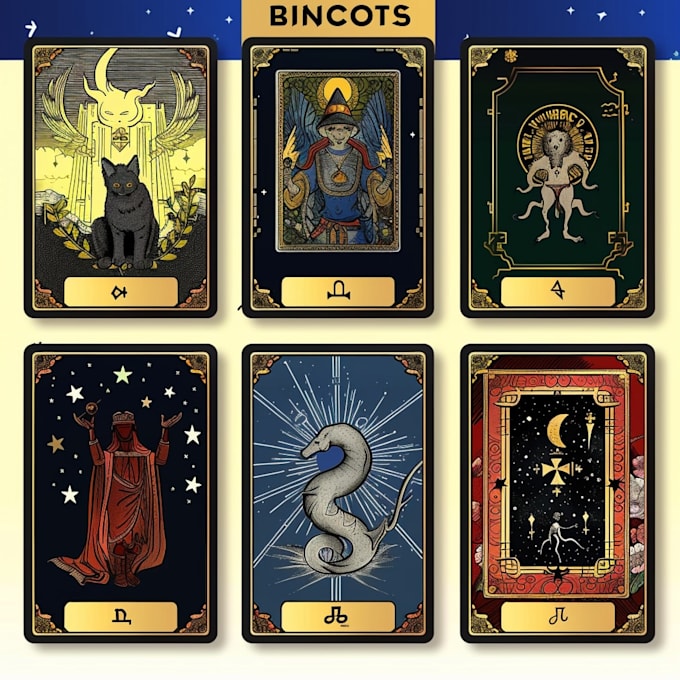 draw and design unique custom tarot cards