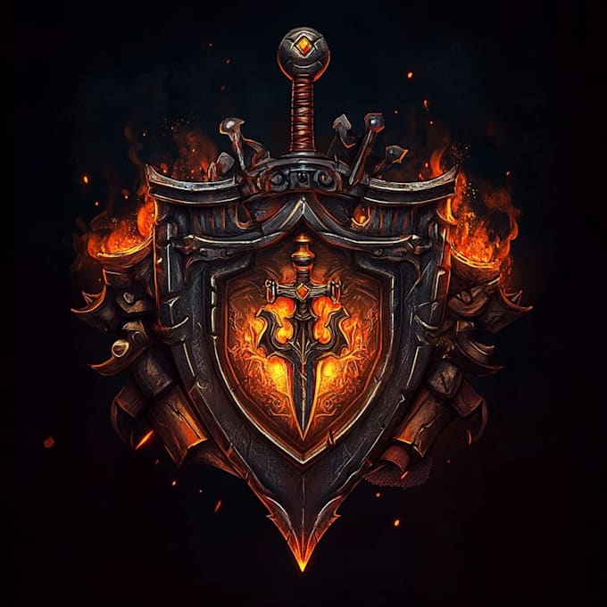 medieval, fantasy, rpg logo