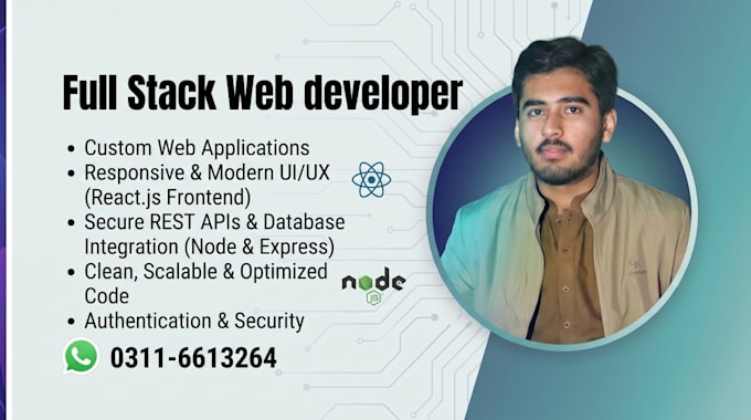 develop full stack websites using react nodejs and mongodb