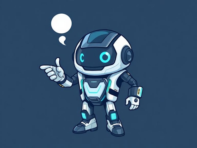 draw a professional tech mascot that transforms your digital brand identity