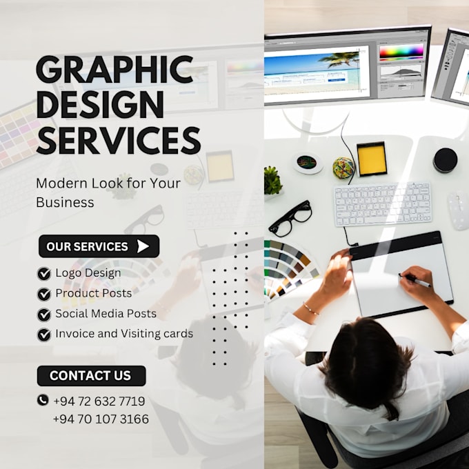 design professional logo, social media posts, product posts