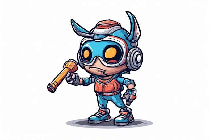 design a professional gaming mascot for you