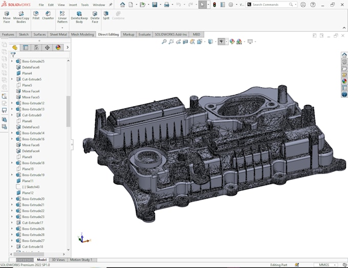 convert stl or obj files to step , 3d editable solid works model