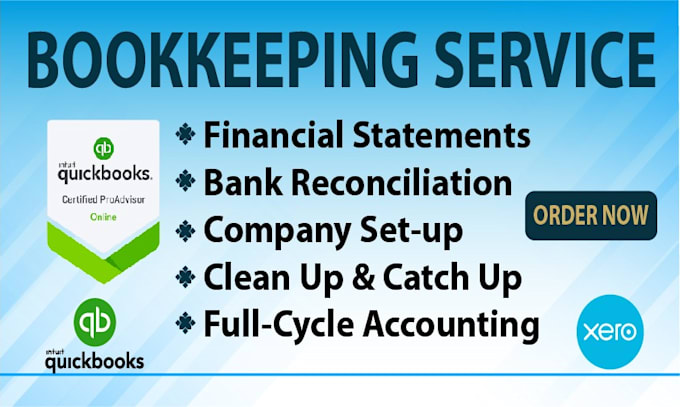 do cleanup, reconciliation, bookkeeping, payroll in quickbooks