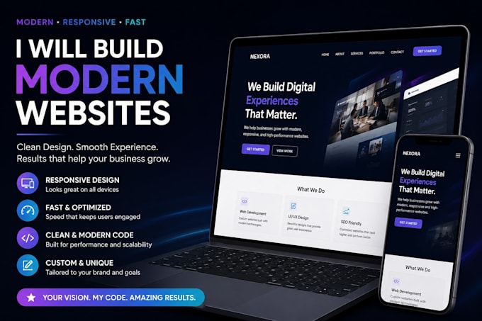 craft a sleek modern web experience