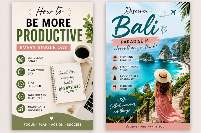 design creative pinterest pins