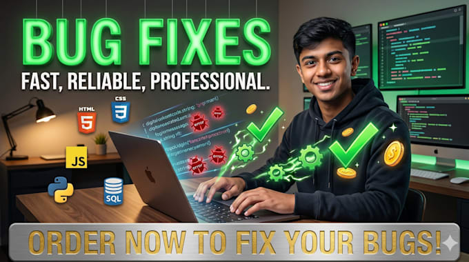 fix html, CSS, javascript, and react bugs fast