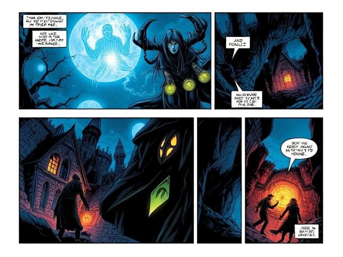 create comic book and custom illustration
