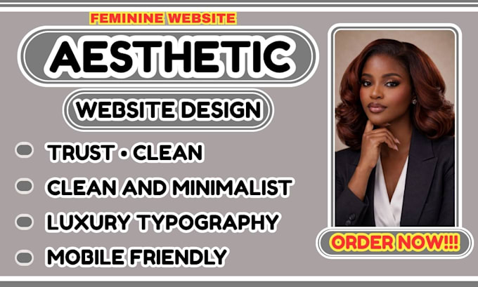 aesthetic website, luxury website design, minimalist website, modern website