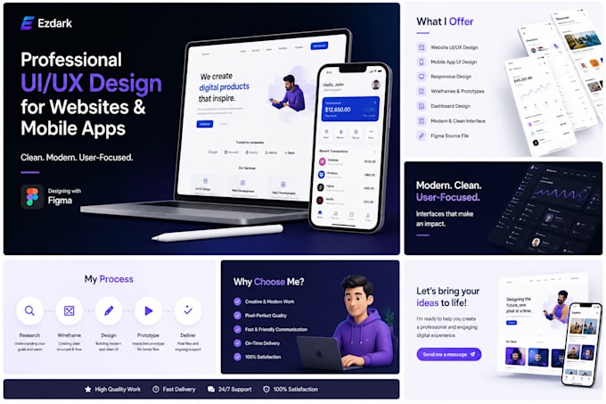 do figma website design, website ui ux design, ui ux design