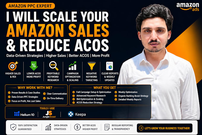 be your amazon PPC scaling expert and amazon ads specialist