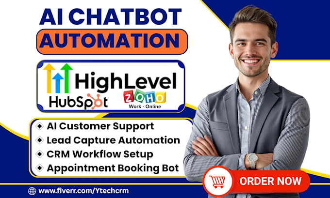 setup gohighlevel hubspot and zoho ai voice agent workflows