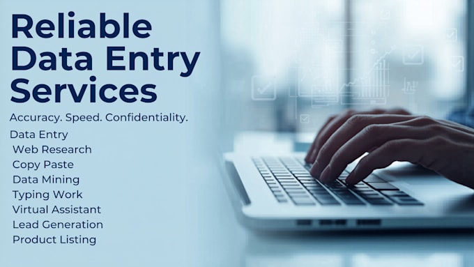 assist in data entry, typing, copypasting, and web research work