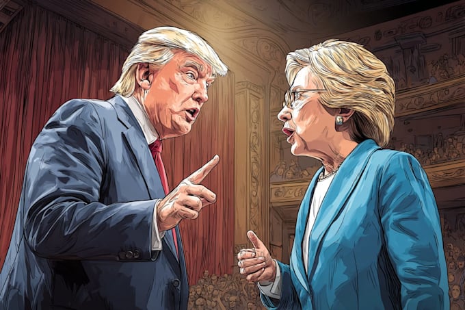 draw a political or satirical cartoon