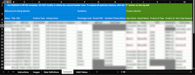 fill and upload amazon flat file for you