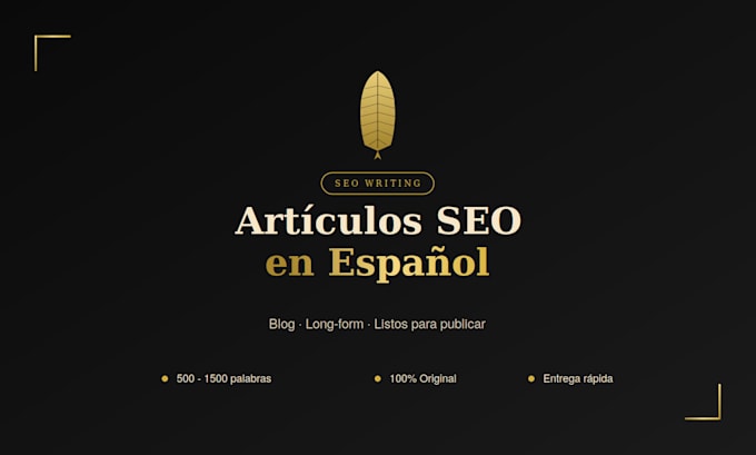 write a SEO optimized blog in spanish