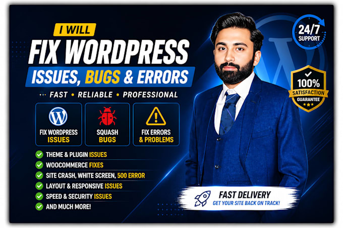 fix wordpress 500, 503, 403, fatal PHP error, white screen and elementor issues