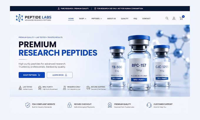build fda complaint peptide website research peptide website for sales