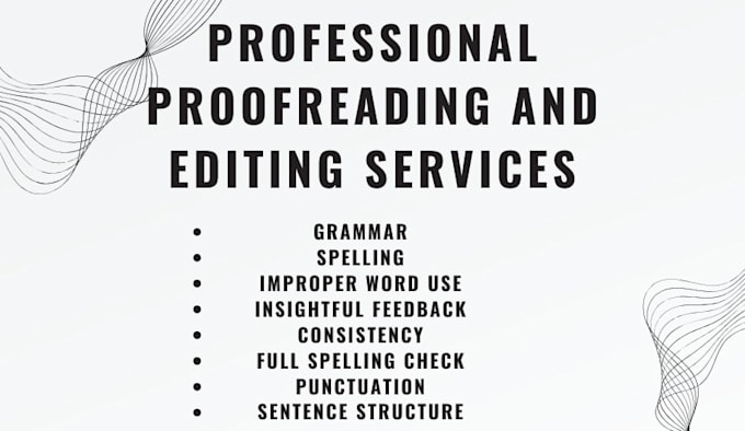 professionally proofread and edit your book