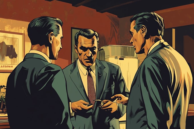 comic book illustration with comic book illustrator