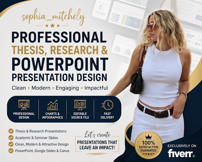 design a professional thesis and research powerpoint presentation