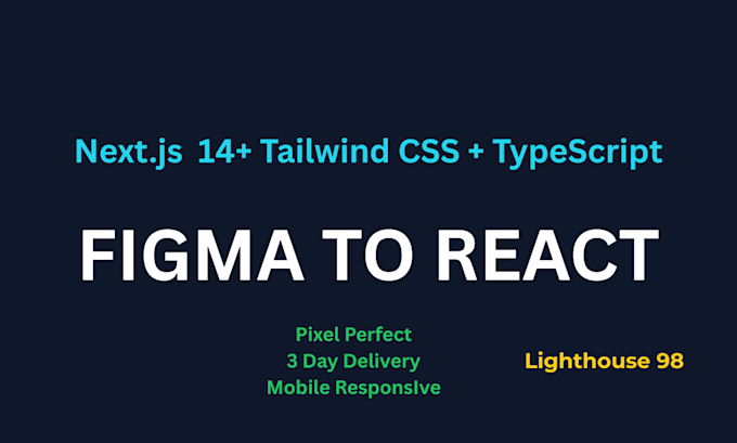 convert figma to responsive react next js with tailwind CSS