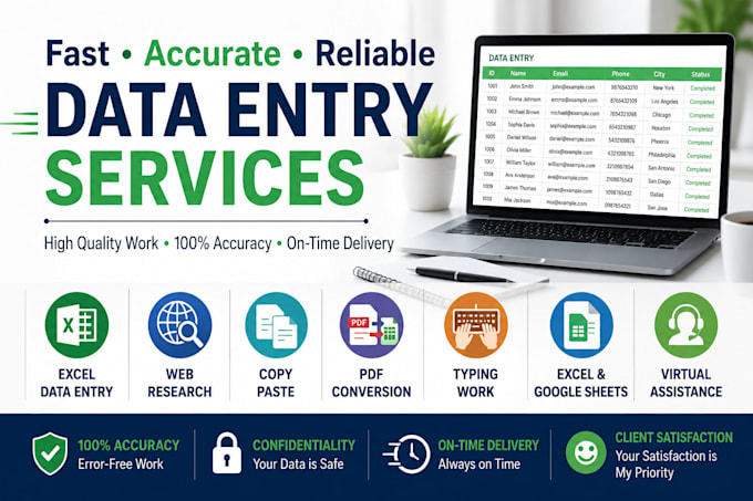 do fast and efficient data entry services with full accuracy