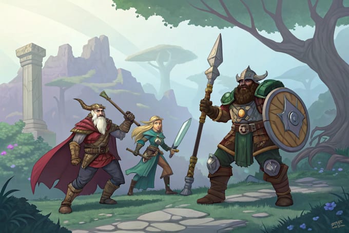 dnd character art and dnd character art