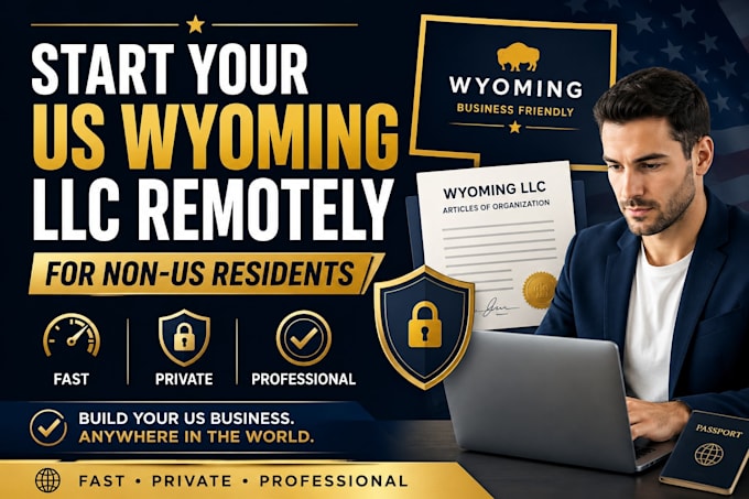 help non US residents register a wyoming llc remotely