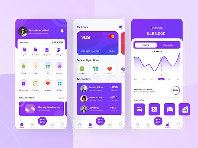 develop a fintech app, crypto wallet, banking or payment app