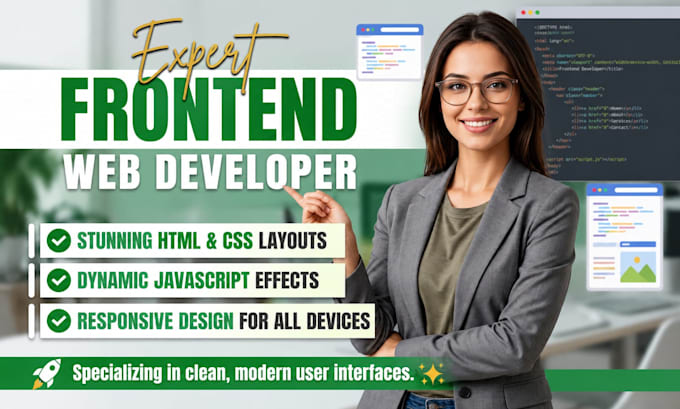 create responsive frontend website