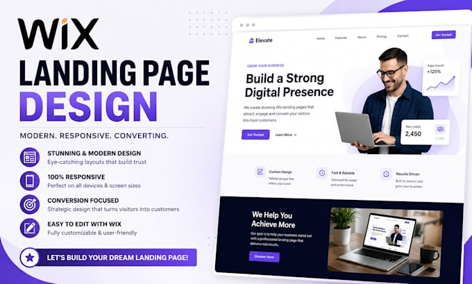 do wix website, wix landing, elementor landing page
