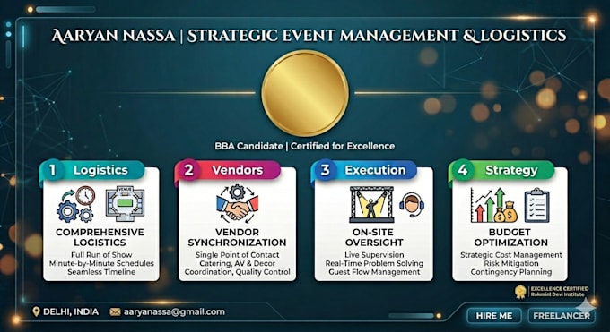 provide professional event coordination and management