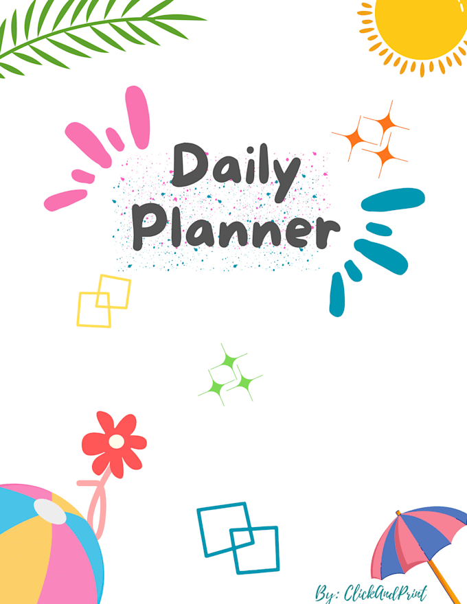 create a printable daily planner PDF in canva