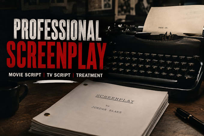 write a professional screenplay movie script or TV script