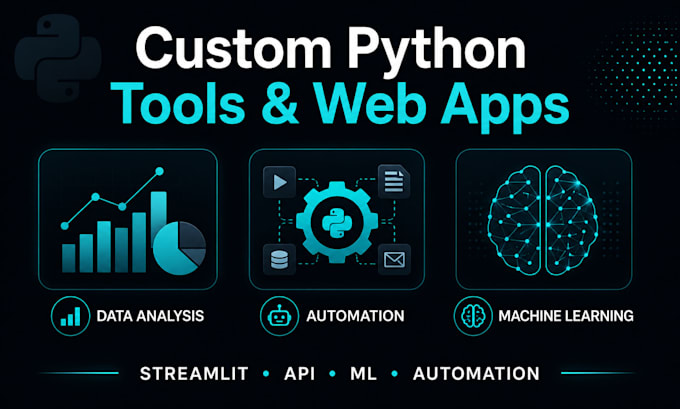 build a custom python data analysis or automation tool for you