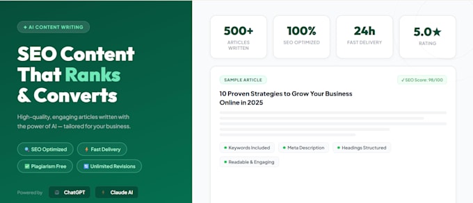 write SEO content using chatgpt and claude ai
