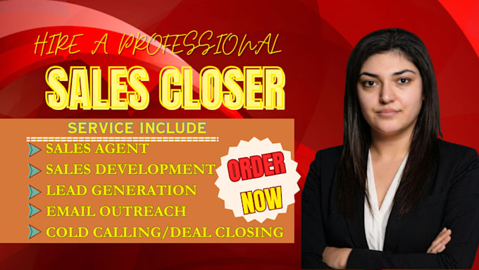 be commission based sales closer high ticket sales representative cold calling
