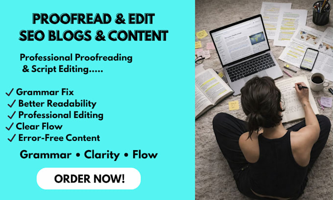 proofread and edit SEO blogs and website content