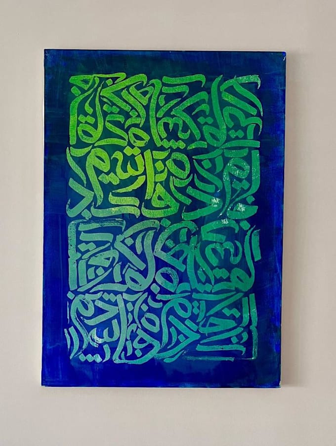 create persian calligraphy artwork