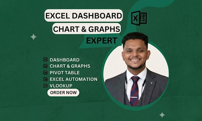 design excel dashboard with advance data visualization