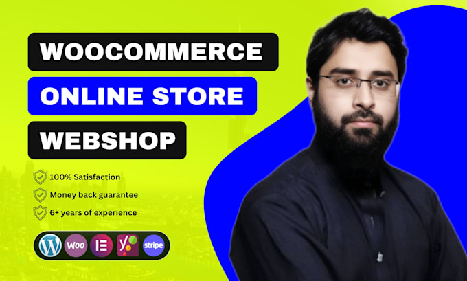 design online store and online webshop using woocommerce wordpress