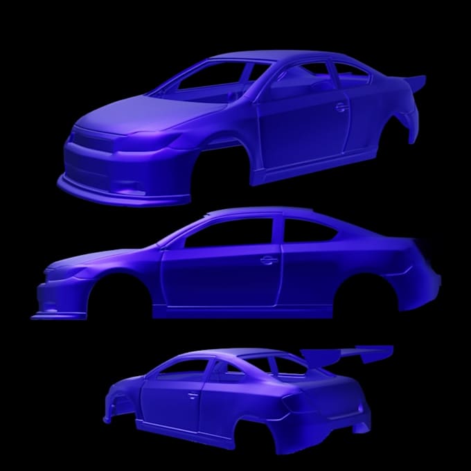 Diseñaré modelo de coche 3d funcional listo para impresión, encaje a ...